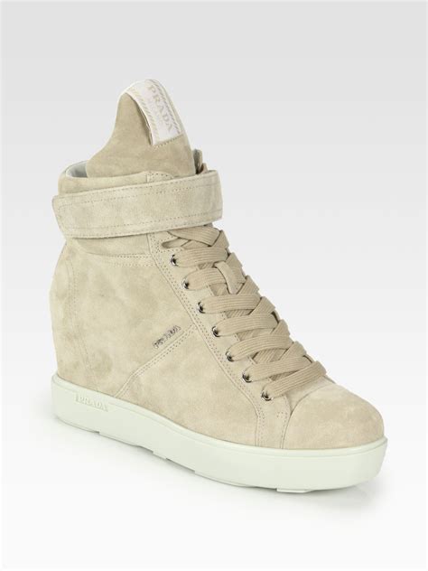 prada suede trainers womens|Prada sneakers no closet.